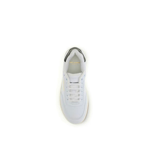 Weiße Kalbshaut Bos Taurus Sneakers mit niedrigem Schaft