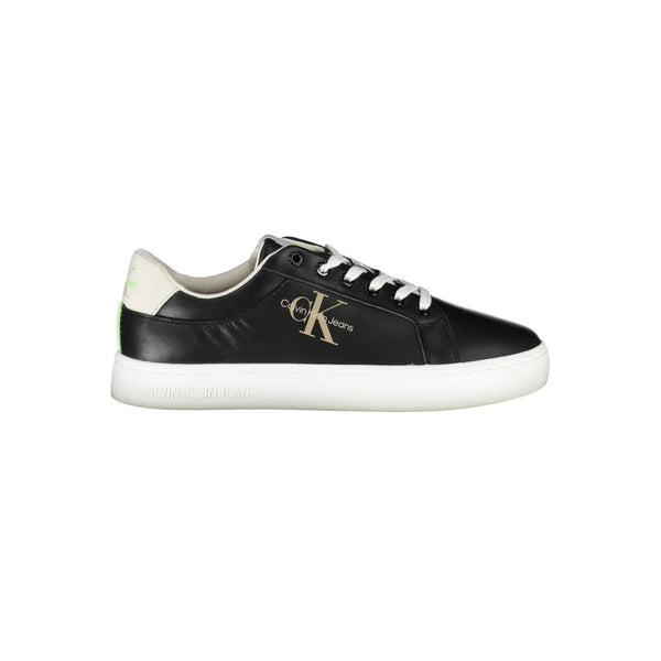 Schwarzer Polyester Sneaker