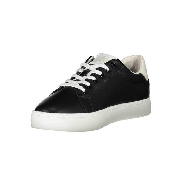 Schwarzer Polyester Sneaker