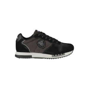 Schwarzes Leder Herren Sneaker