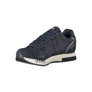 Blaue Leder Herren Sneaker