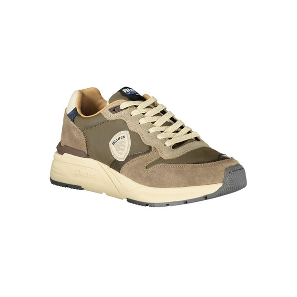 Graue Leder Herren Sneaker