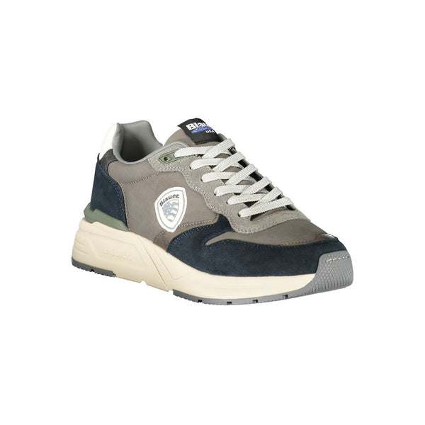 Graue Leder Herren Sneaker