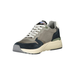 Graue Leder Herren Sneaker