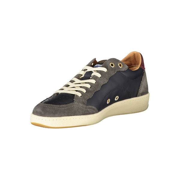 Blaue Leder Herren Sneaker