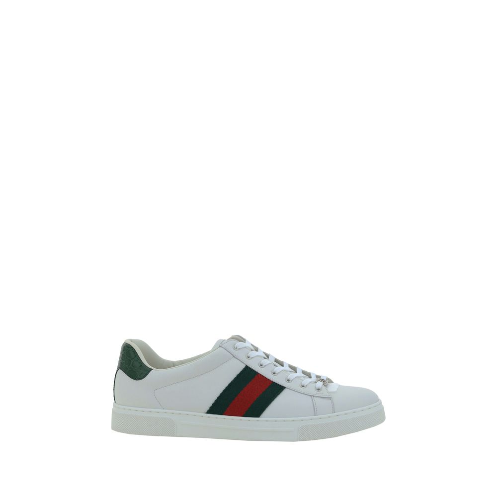 Weiße Kalbshaut Bos Taurus Sneakers mit niedrigem Schaft
