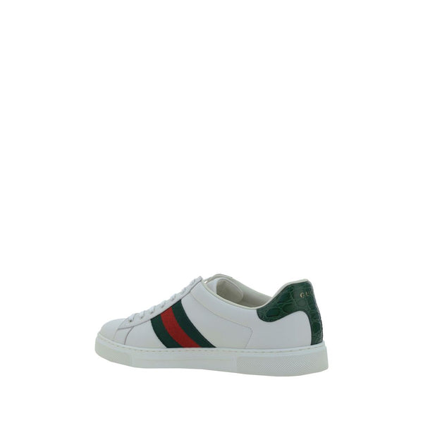 Weiße Kalbshaut Bos Taurus Sneakers mit niedrigem Schaft