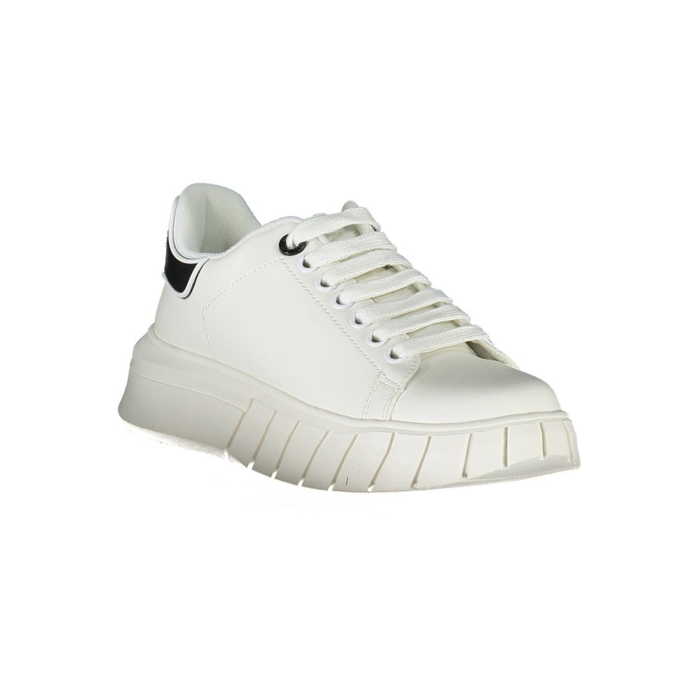 Weißer Polyester-Sneaker