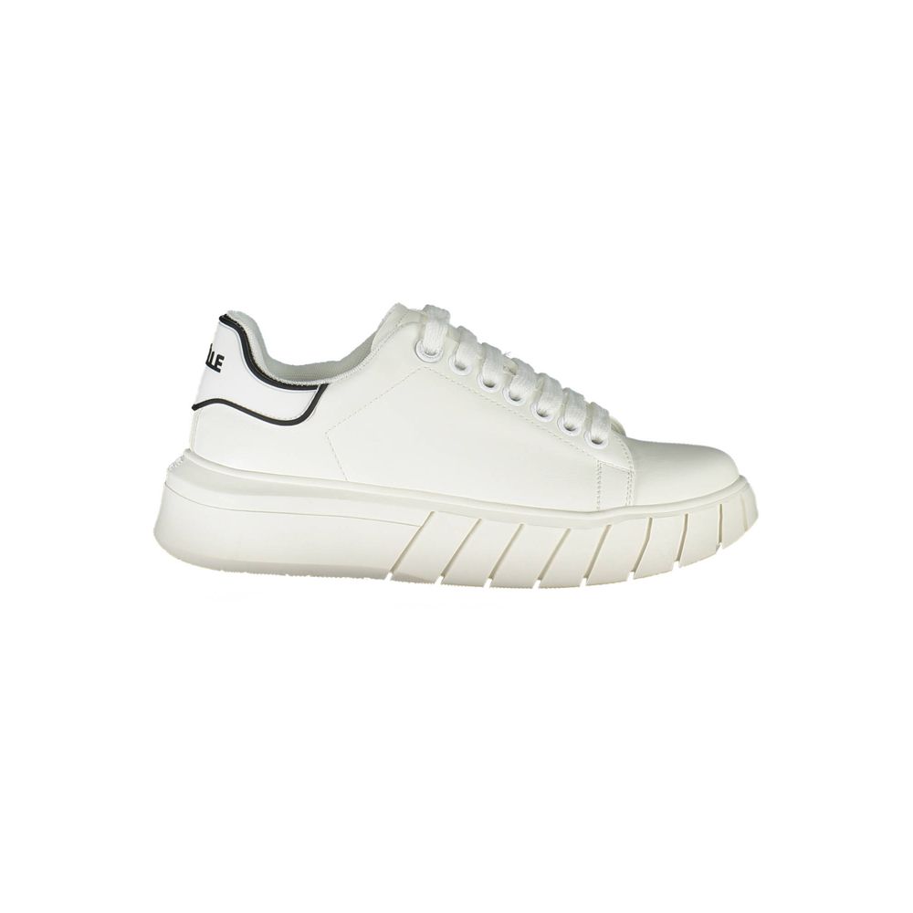 Weißer Polyester-Sneaker