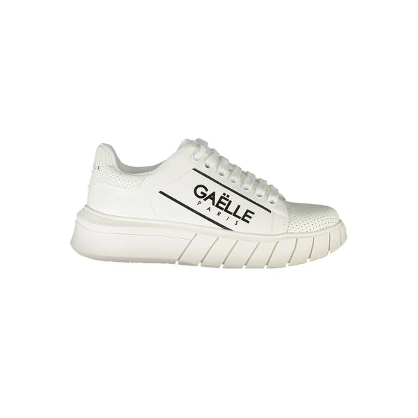 Weißer Polyester-Sneaker