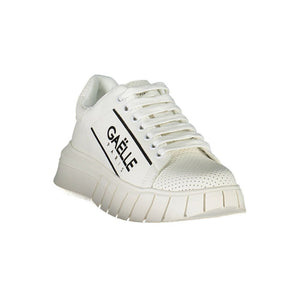 Weißer Polyester-Sneaker