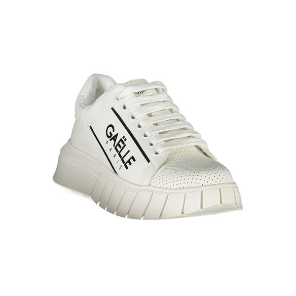 Weißer Polyester-Sneaker