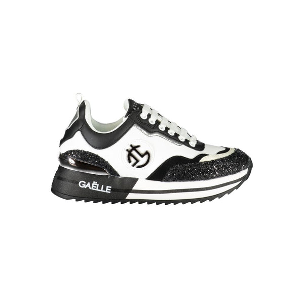 Schwarzer Polyester-Sneaker