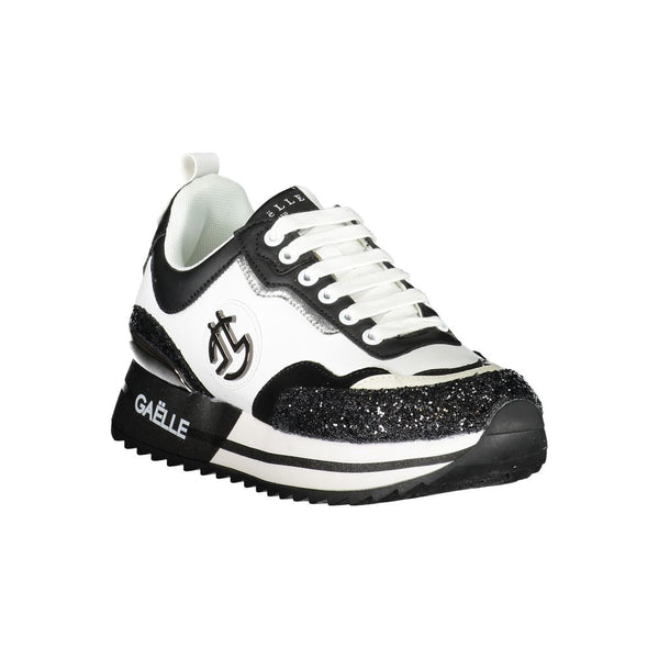 Schwarzer Polyester-Sneaker