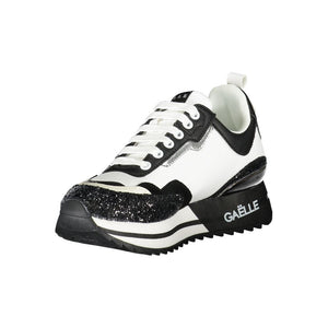 Schwarzer Polyester-Sneaker