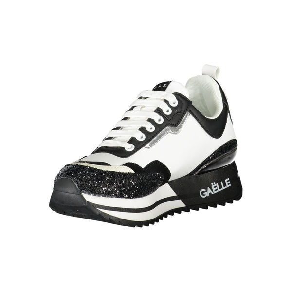 Schwarzer Polyester-Sneaker