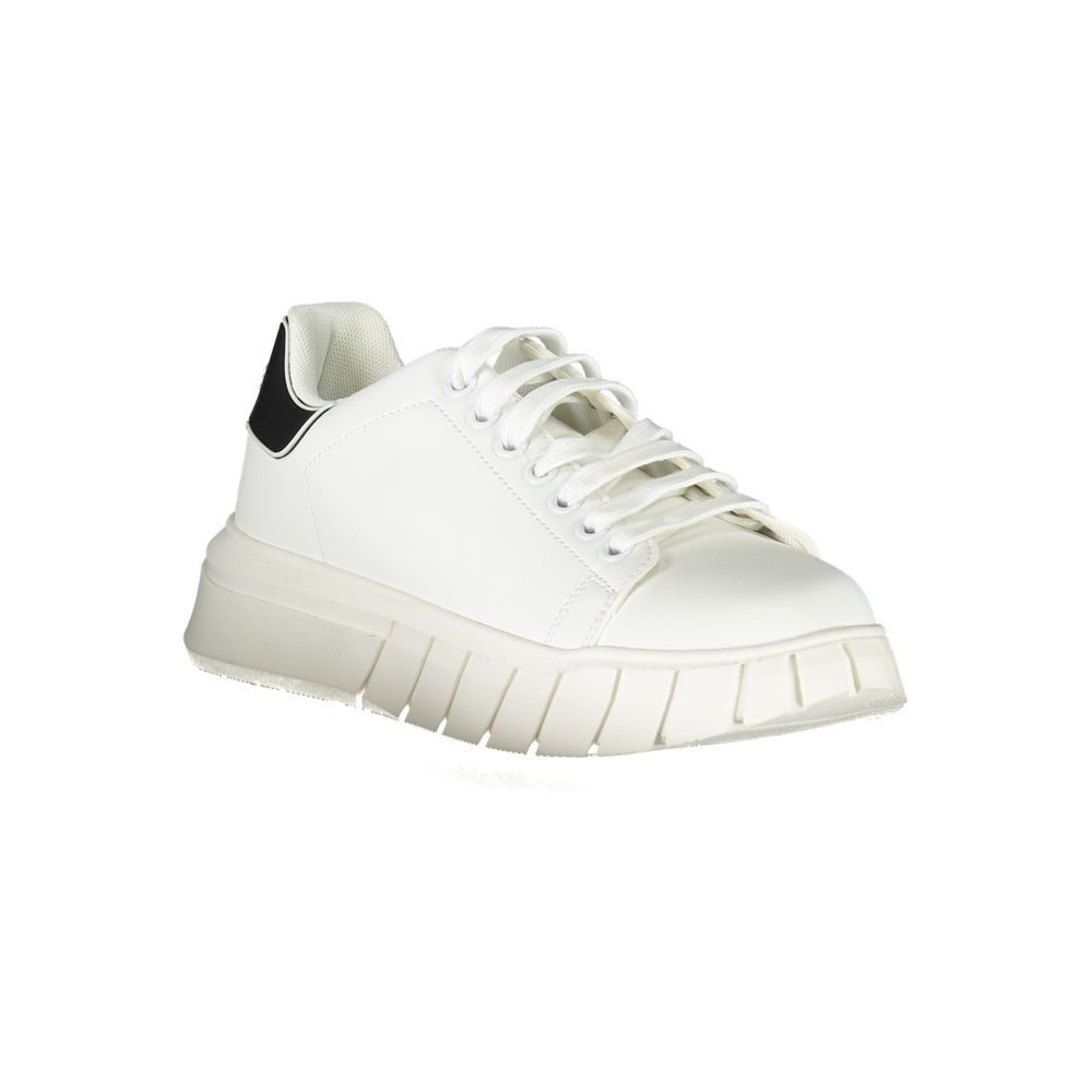Weiße Polyester-Sneaker