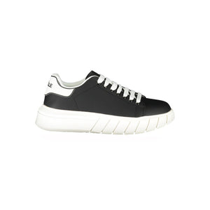 Schwarzer Polyester-Sneaker