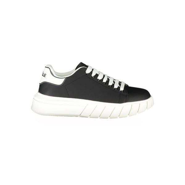 Schwarzer Polyester-Sneaker