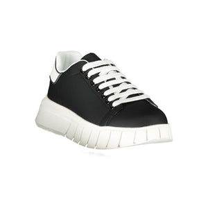 Schwarzer Polyester-Sneaker