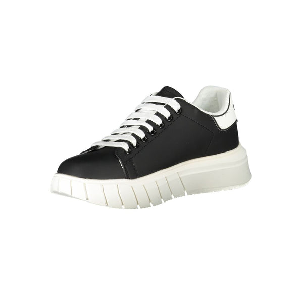 Schwarzer Polyester-Sneaker