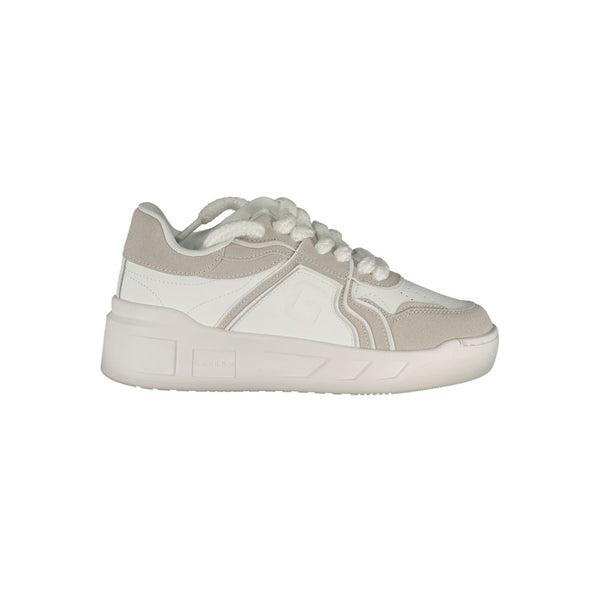 Weißer Polyester-Sneaker