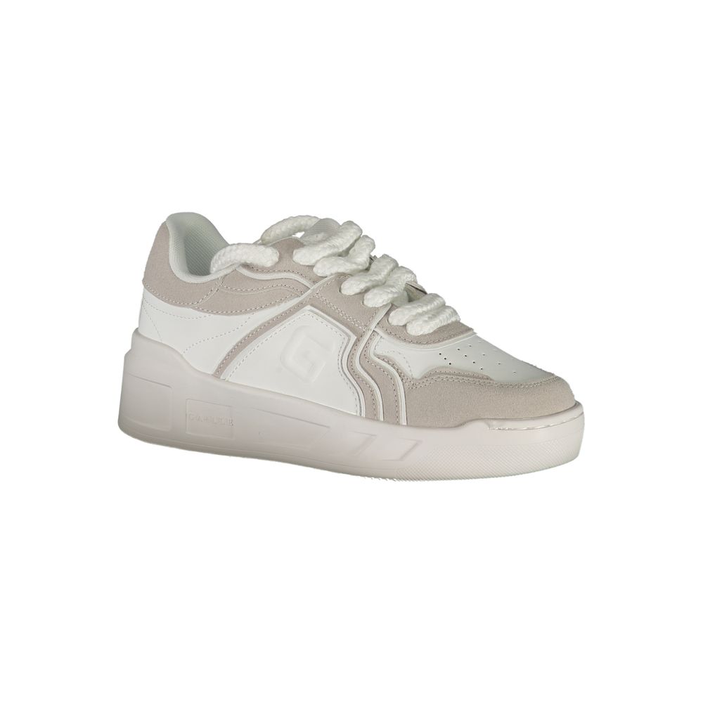 Weißer Polyester-Sneaker