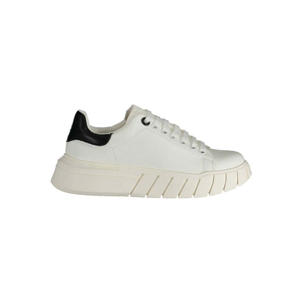 Weißer Sneaker aus Polyester