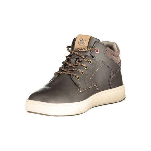 Brauner Polyester-Sneaker