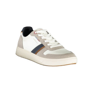 Weißer Polyester-Sneaker