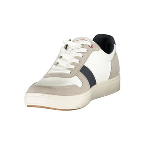 Weißer Polyester-Sneaker
