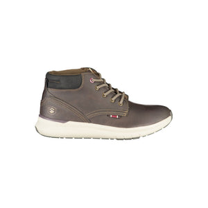 Brauner Polyester-Sneaker