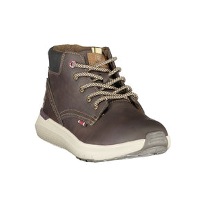 Brauner Polyester-Sneaker