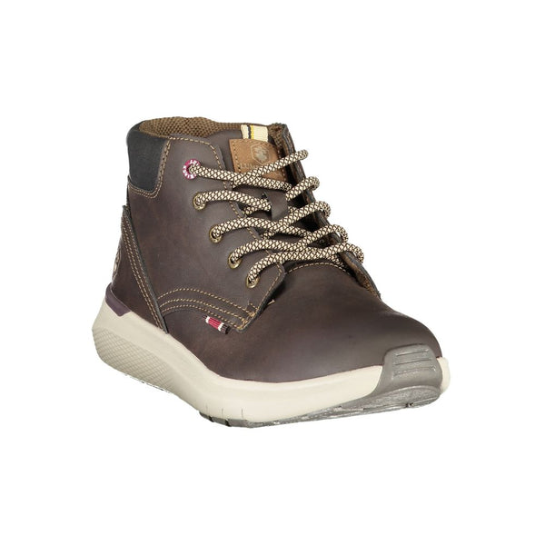 Brauner Polyester-Sneaker