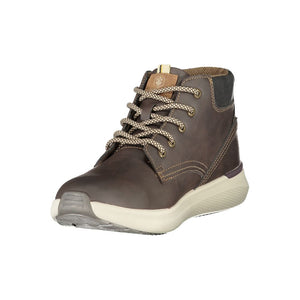 Brauner Polyester-Sneaker
