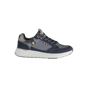 Blauer Polyester-Sneaker