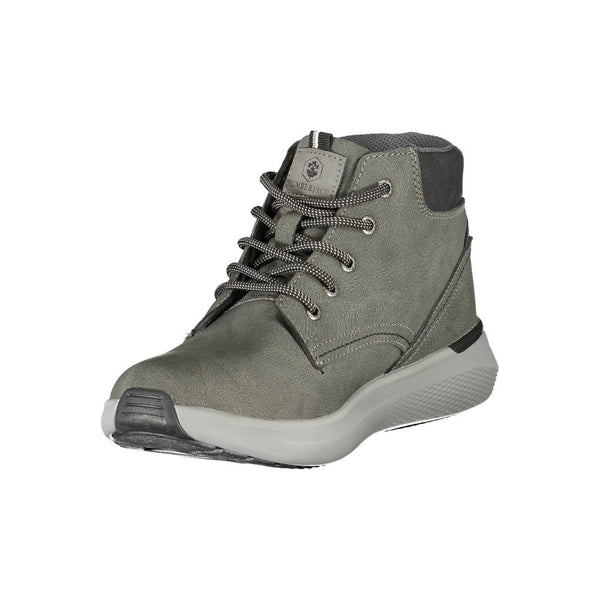 Graue Polyester-Sneaker