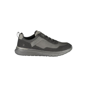 Schwarzer Polyester-Sneaker