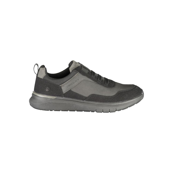 Schwarzer Polyester-Sneaker