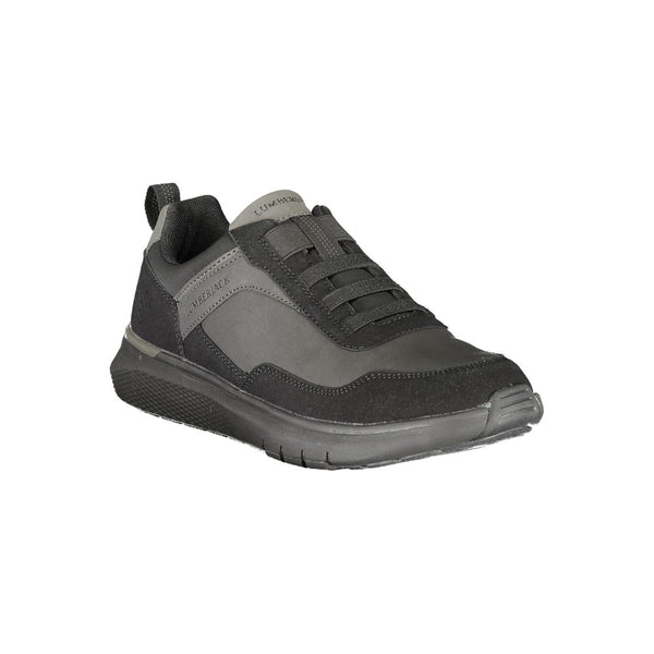 Schwarzer Polyester-Sneaker