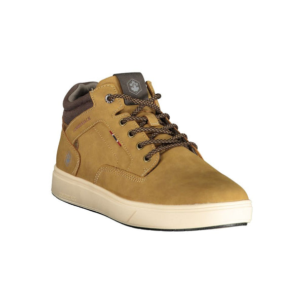Brauner Polyester-Sneaker