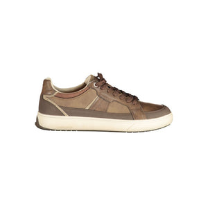 Brauner Polyester-Sneaker