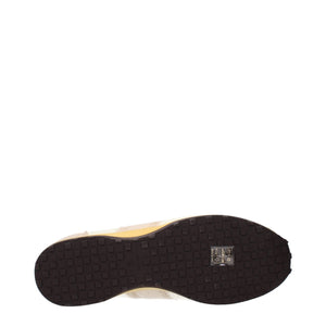 Beigefarbene Stoff-Sneaker