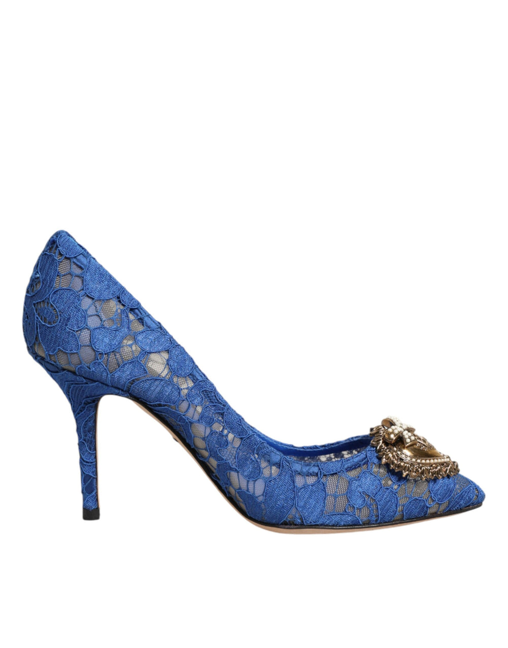 Taormina-Spitze DEVOTION Pumps in Blau \