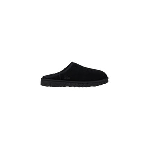 Schwarze Wildleder-Clogs