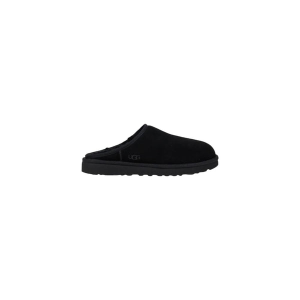 Schwarze Wildleder-Clogs