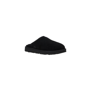 Schwarze Wildleder-Clogs