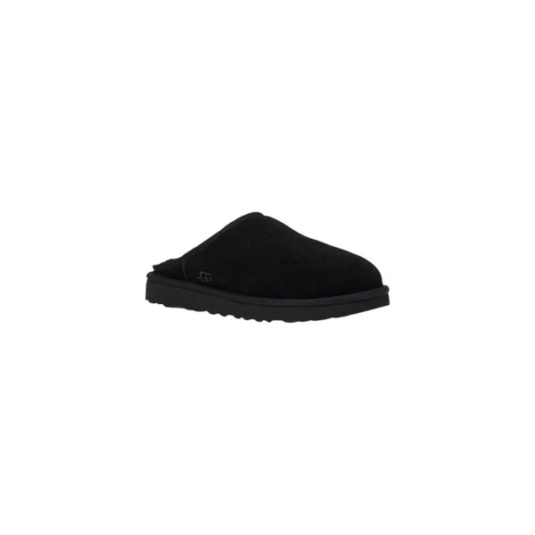 Schwarze Wildleder-Clogs