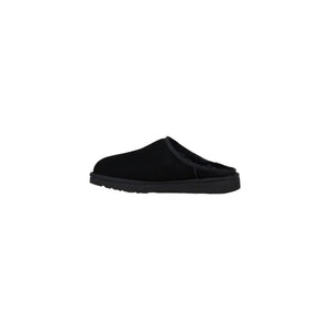 Schwarze Wildleder-Clogs