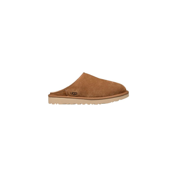 Beigefarbene Wildleder-Clogs